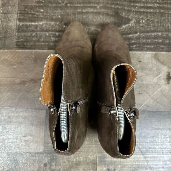 FRYE judith ankle booties womens size 10 brown suede - Picture 10 of 11